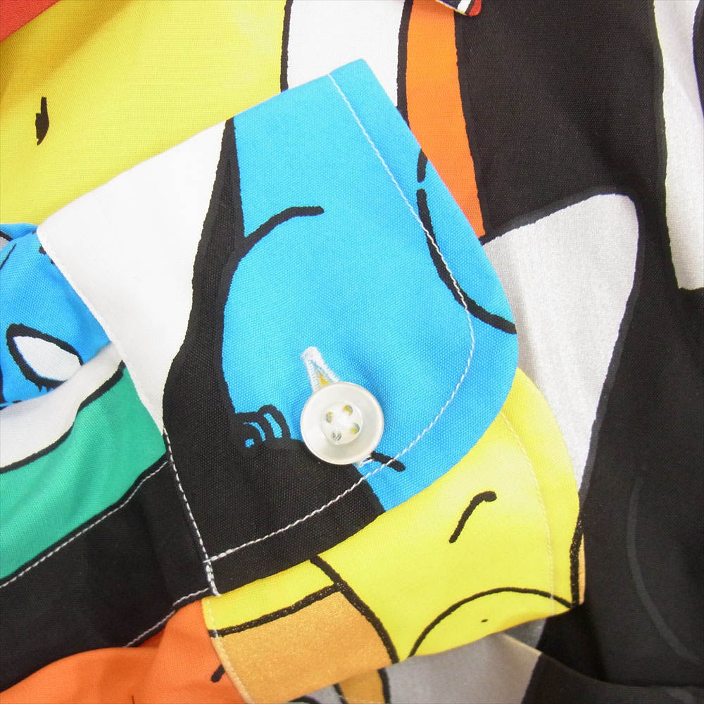 WACKO MARIA ワコマリア 22AW WMS-HI02 HAWAIIAN SHIRT L/S TYPE 1 天国東京百女柄図 ハワイアン レーヨン 長袖 シャツ ホワイト マルチカラー系 M【新古品】【未使用】【中古】