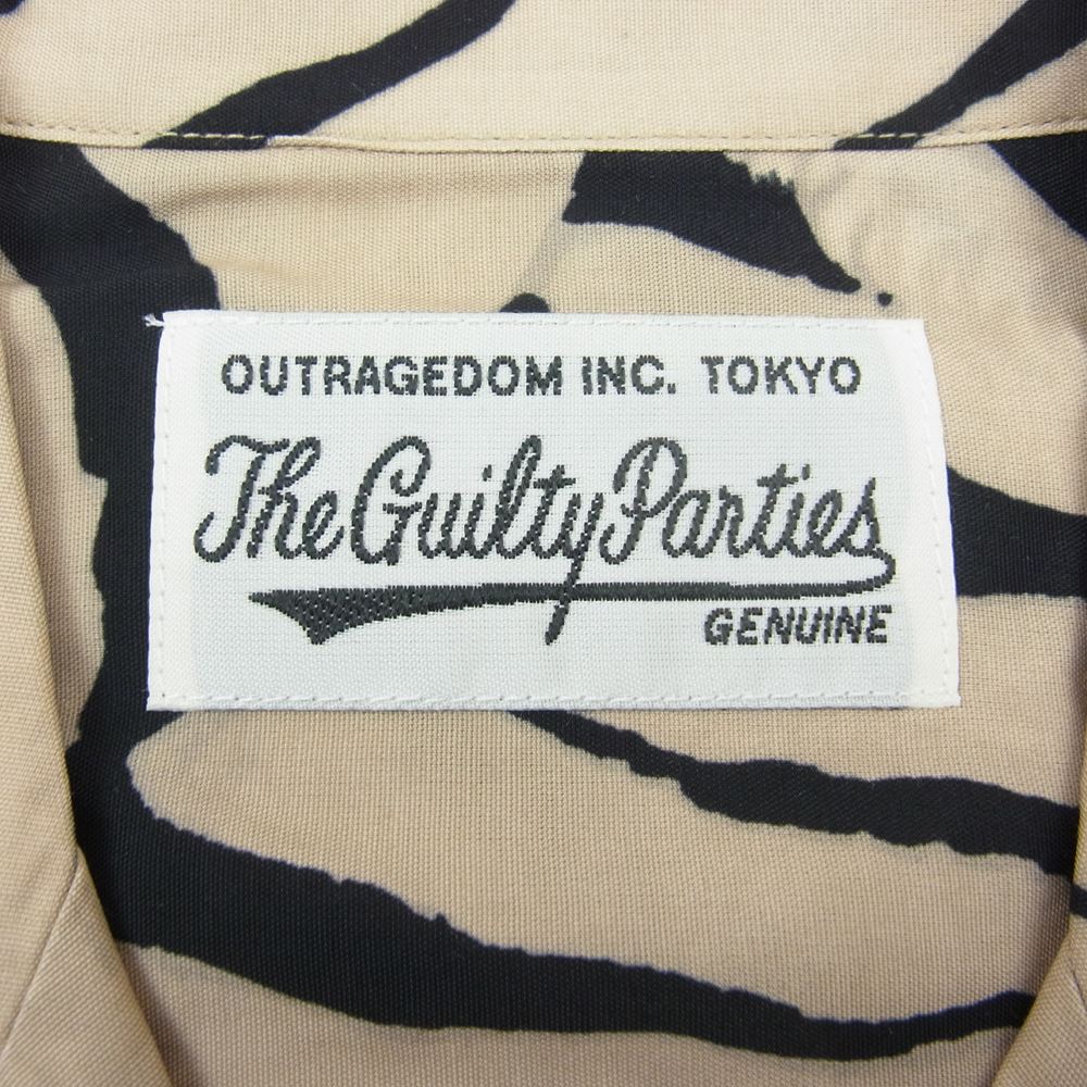 WACKO MARIA ワコマリア 22SS WM-HI26 × TIM LEHI ティムリーハイ HAWAIIAN SHIRT TYPE-1 ハワイアン レーヨン アロハ 半袖 シャツ ベージュ ベージュ系 M【新古品】【未使用】【中古】