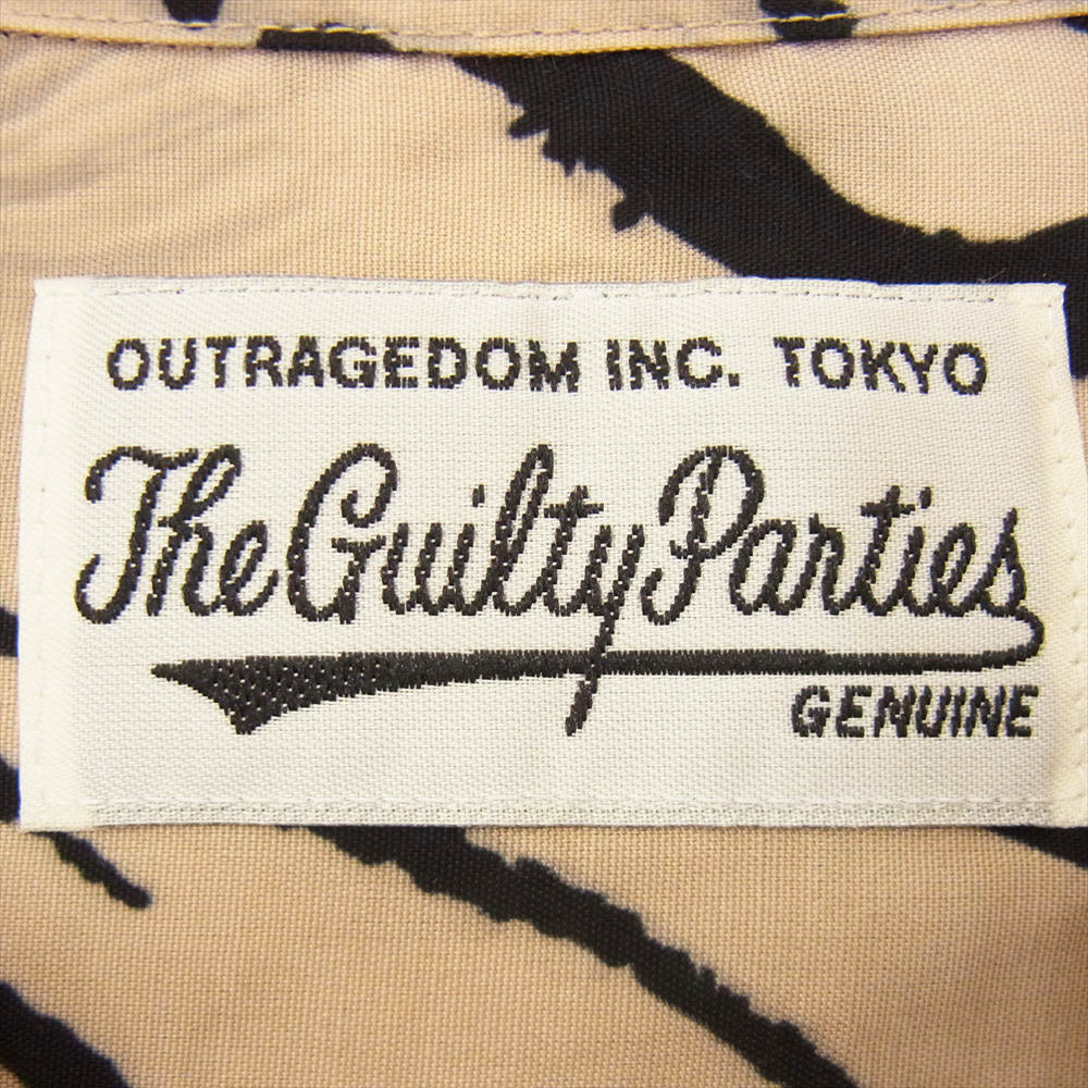 WACKO MARIA ワコマリア 22SS WM-HI27 × TIM LEHI ティムリーハイ HAWAIIAN S/S SHIRT TYPE-2 ハワイアン レーヨン アロハ 半袖 シャツ ベージュ ベージュ系 M【新古品】【未使用】【中古】