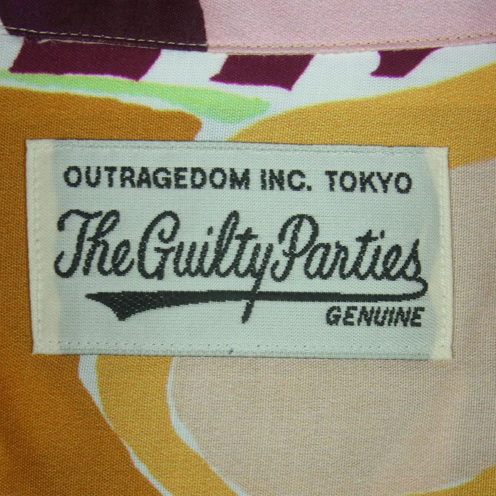 WACKO MARIA ワコマリア 22AW 22FW-WMS-HI09 HAWAIIAN SHIRT L/S ハワイアン レーヨン 長袖 アロハ シャツ イエロー系 マルチカラー系 M【新古品】【未使用】【中古】