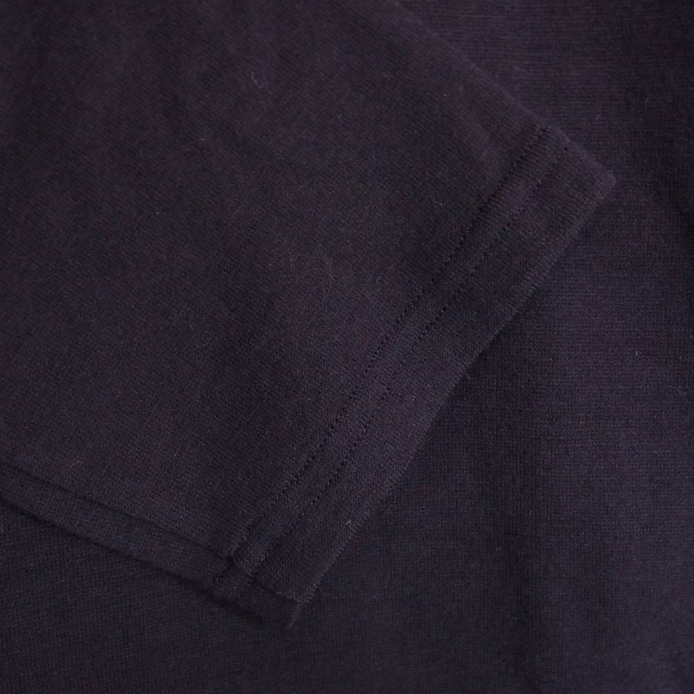 Yohji Yamamoto POUR HOMME ヨウジヤマモトプールオム HC-T07-170 襟 デザイン ニット ネイビー系 2【中古】