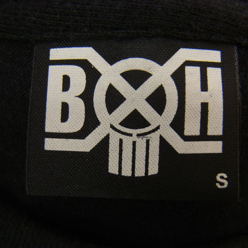 BOUNTY HUNTER バウンティーハンター B×H LOGO S/S TEE ペイズリー ロゴ 半袖 Tシャツ ブラック系 S【中古】