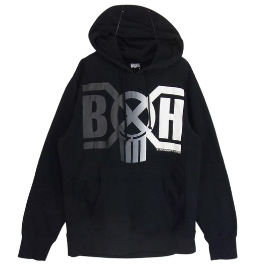 BOUNTY HUNTER バウンティーハンター B×H LOGO PULLOVER ロゴ プルオーバー スウェット パーカー ブラック系 M【中古】