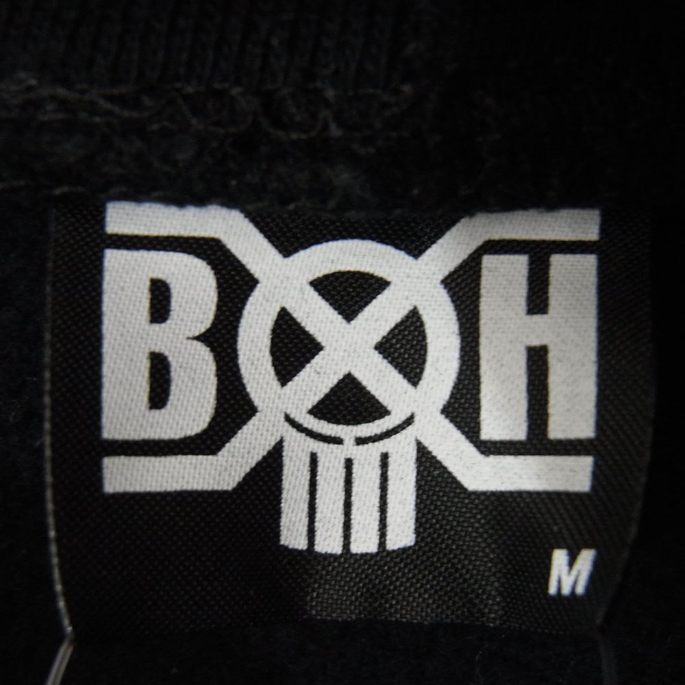 BOUNTY HUNTER バウンティーハンター B×H LOGO PULLOVER ロゴ プルオーバー スウェット パーカー ブラック系 M【中古】