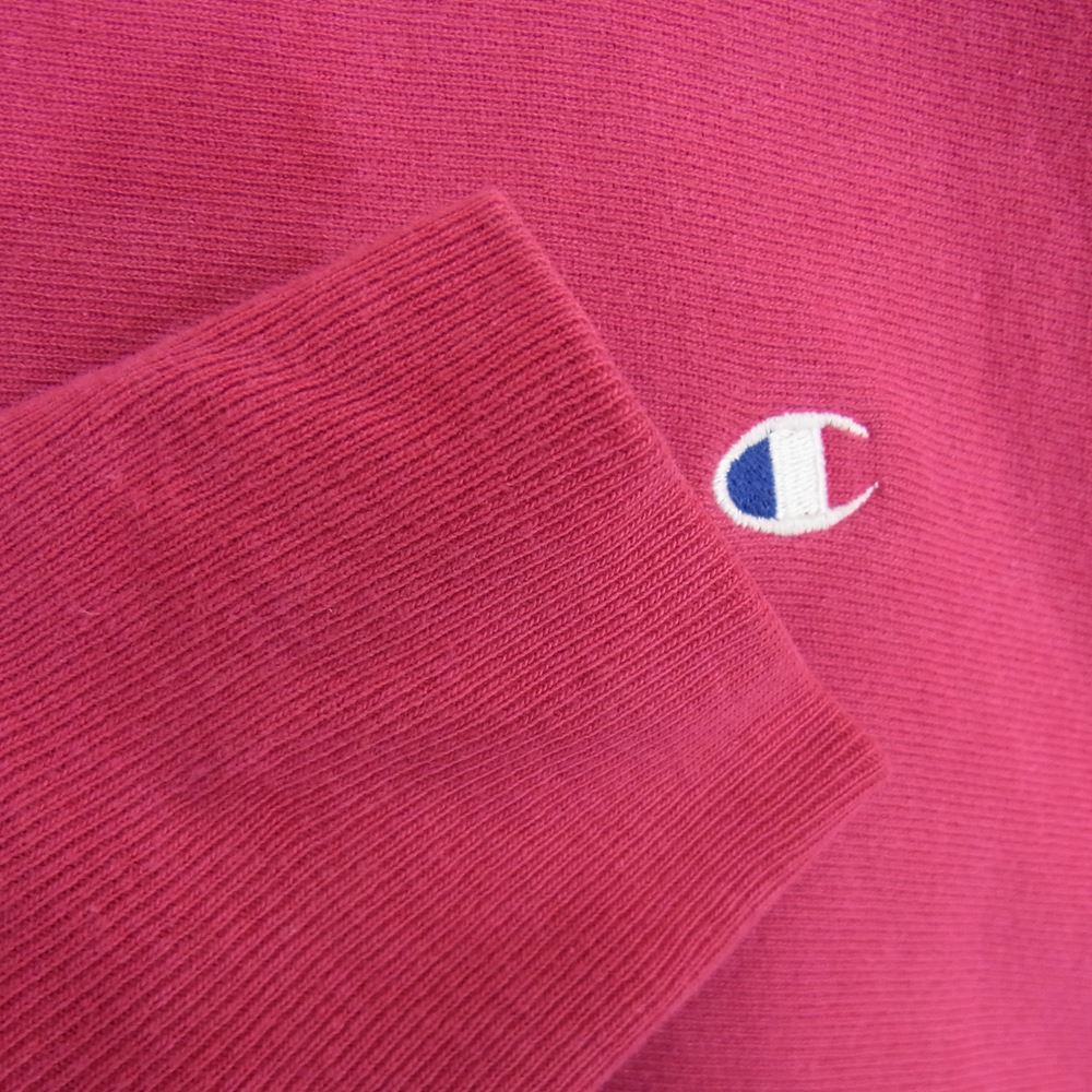Champion チャンピオン 90s 刺繍タグ リバースウィーブ クルー ネック スウェット ピンク系 XXL【中古】