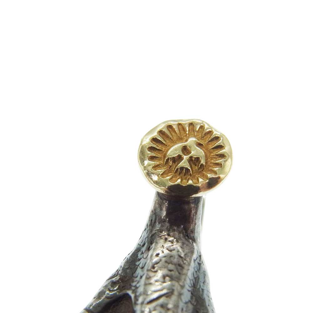 WINGROCK ウィングロック 金メタル イーグル クロー モルガン コイン ペンダントトップ シルバー系【中古】