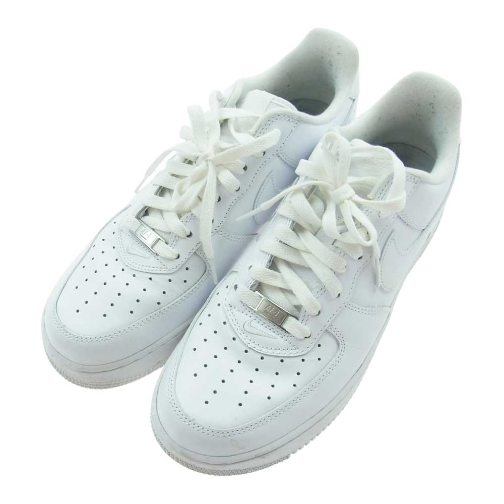 Supreme シュプリーム CU9225-100 × NIKE AIR FORCE 1 LOW ナイキ エアフォース1 ロー ローカットスニーカー ホワイト系 27.0cm【中古】