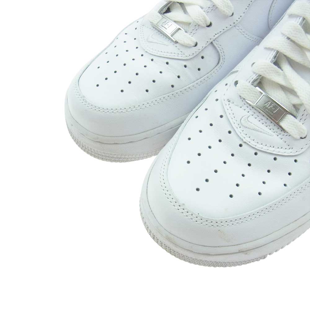 Supreme シュプリーム CU9225-100 × NIKE AIR FORCE 1 LOW ナイキ エアフォース1 ロー ローカットスニーカー ホワイト系 27.0cm【中古】