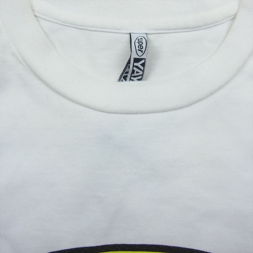 スーパーヤヤ 100％ オーバル  ロゴプリント 半袖 Tシャツ ホワイト系 M【中古】