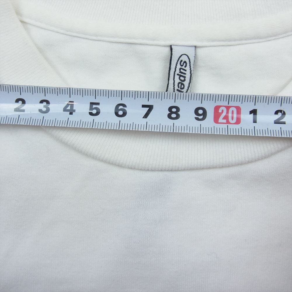 スーパーヤヤ 100％ オーバル ロゴプリント 半袖 Tシャツ ホワイト系 M