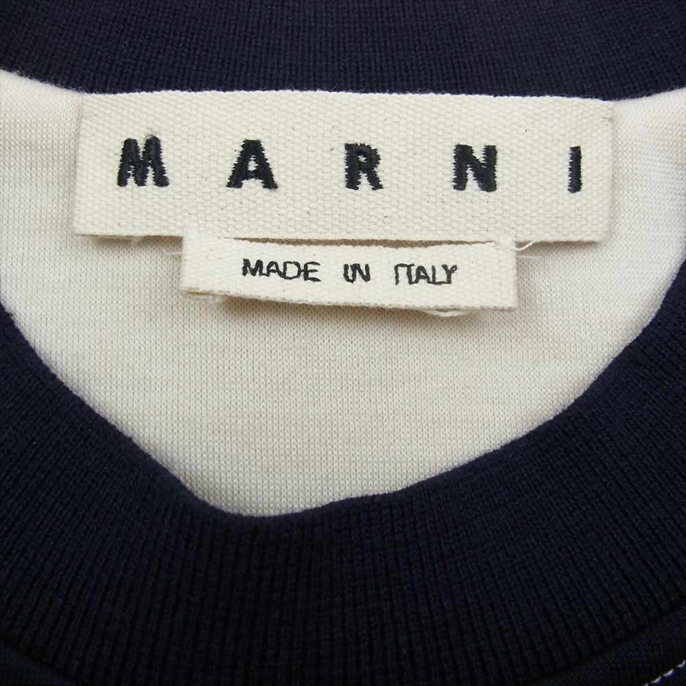 MARNI マルニ クルーネック スウェット ネイビー系 44【中古】