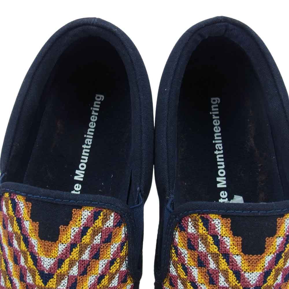 WHITE MOUNTAINEERING ホワイトマウンテニアリング WMM2271804 スリッポン シューズ ネイビー系 26【中古】