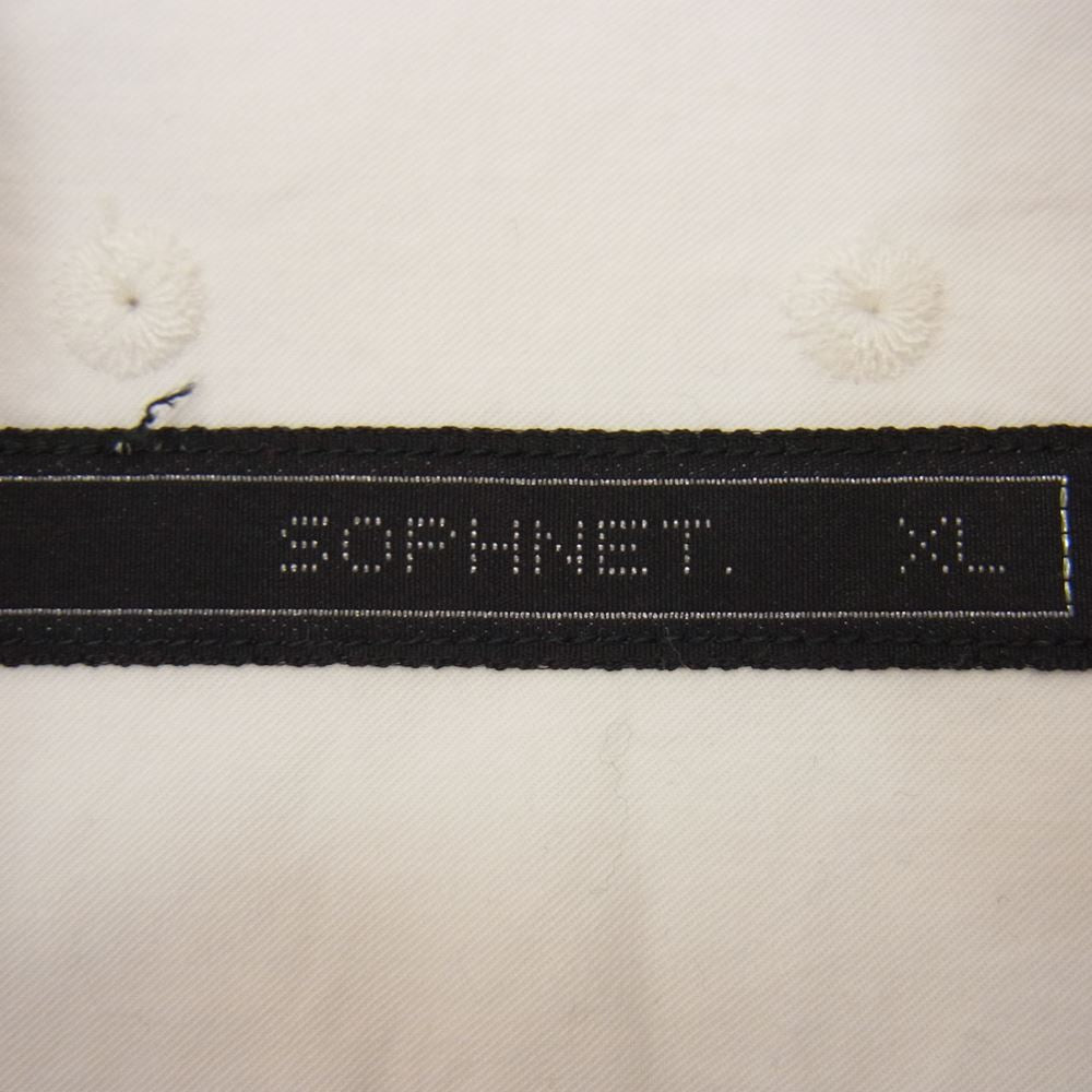 SOPHNET. ソフネット SOPH-222031 PATCH WORK BIG B.D SHIRT バンダナ パッチワーク ビッグ シャツ ホワイト系 XL【美品】【中古】