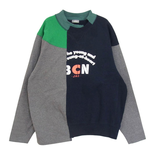 カラー ビーコン 22AW  22WBM-T02231  Pullover SWEAT 再構築 ドッキング スウェット マルチカラー系 2【中古】