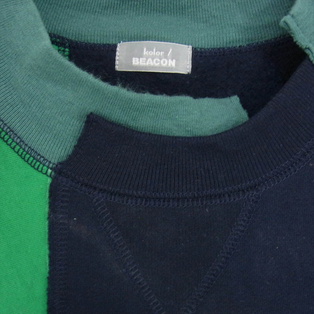 カラー ビーコン 22AW  22WBM-T02231  Pullover SWEAT 再構築 ドッキング スウェット マルチカラー系 2【中古】