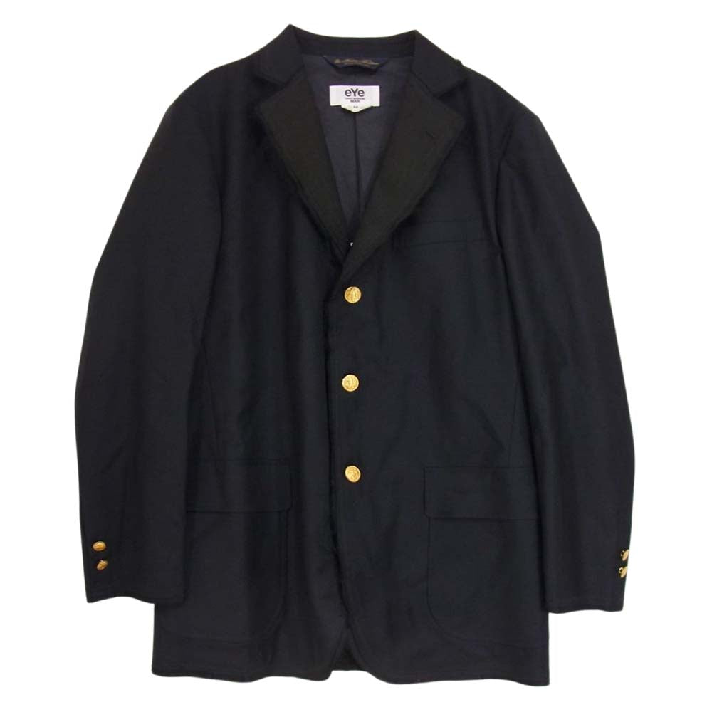 JUNYA WATANABE COMME des GARCONS MAN ジュンヤワタナベコムデギャルソンマン 22SS  WI-J906 BROOKS BROTHERS ブルックスブラザーズ ブレザーカスタマイズ ウールサージ 再構築 ジャケット ネイビー系 M【中古】
