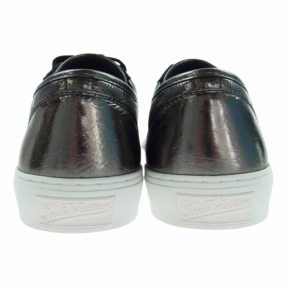 LOUIS VUITTON ルイ・ヴィトン LD0241 ダミエ タトゥーライン メタリック スニーカー ブラック系 メタルグレー系 6.5【極上美品】【中古】