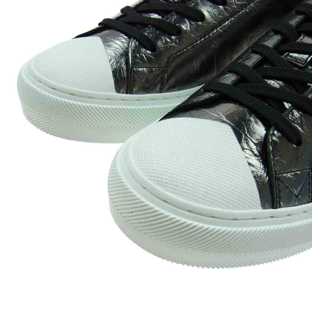 LOUIS VUITTON ルイ・ヴィトン LD0241 ダミエ タトゥーライン メタリック スニーカー ブラック系 メタルグレー系 6.5【極上美品】【中古】