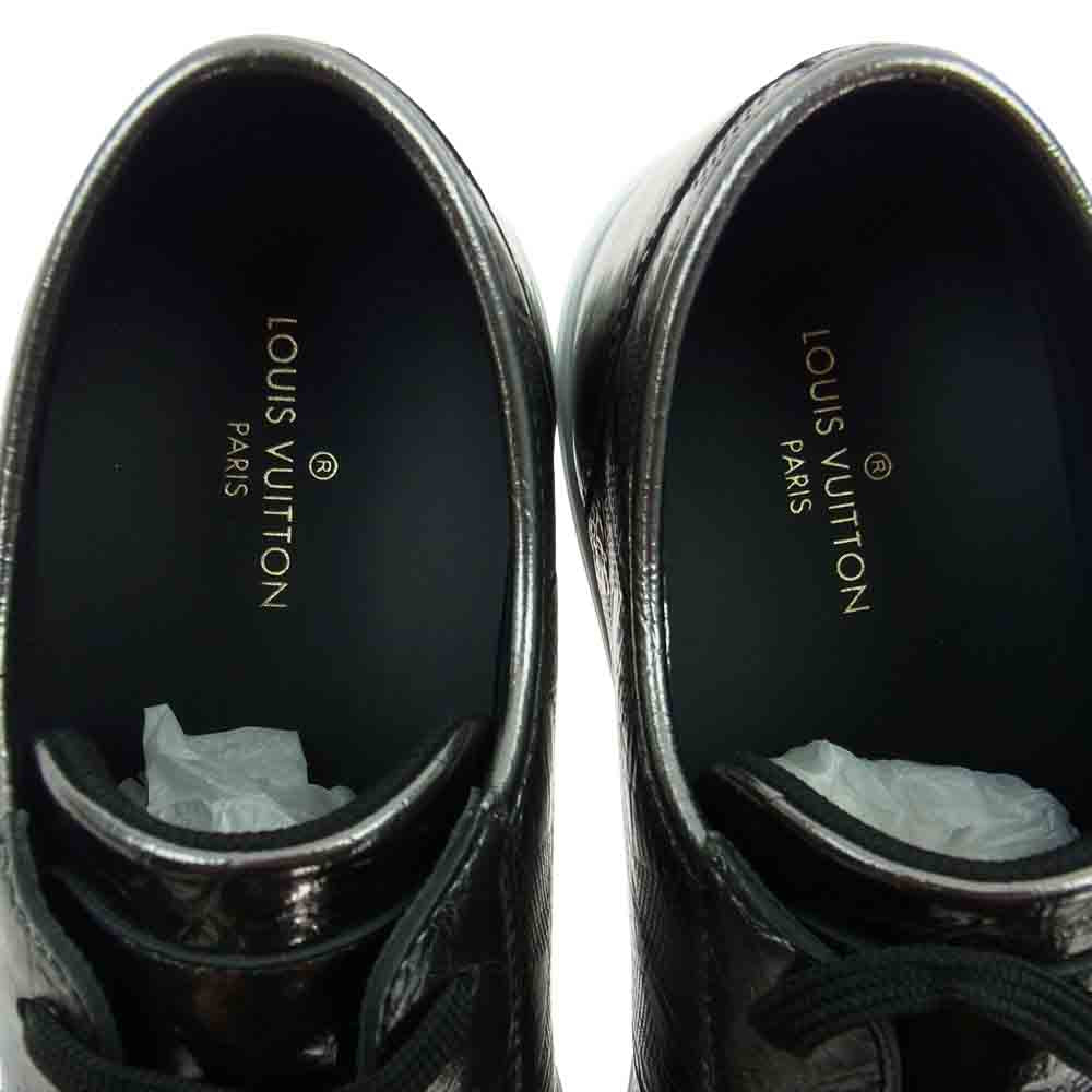 LOUIS VUITTON ルイ・ヴィトン LD0241 ダミエ タトゥーライン メタリック スニーカー ブラック系 メタルグレー系 6.5【極上美品】【中古】