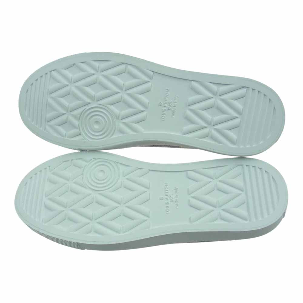 LOUIS VUITTON ルイ・ヴィトン LD0241 ダミエ タトゥーライン メタリック スニーカー ブラック系 メタルグレー系 6.5【極上美品】【中古】