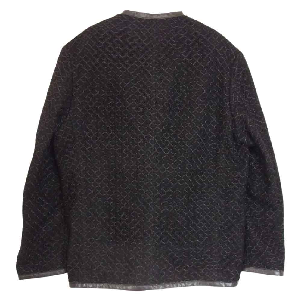 JUNYA WATANABE COMME des GARCONS MAN ジュンヤワタナベコムデギャルソンマン 23SS WK-J002-051 レーヨン ナイロンラッセルレース × ウールトロ Jean Michel Basquiat ジャケット  ブラック系 M【極上美品】【中古】