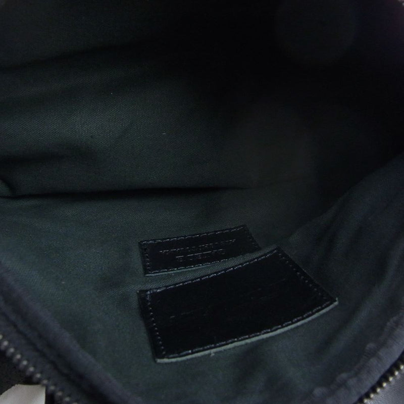 ISAMUKATAYAMA BACKLASH イサムカタヤマバックラッシュ × GAIEDE. ゲアディ BL-05 Carf Leather Body Bag ジャパンカーフ ボディバッグ ブラック系 F【中古】