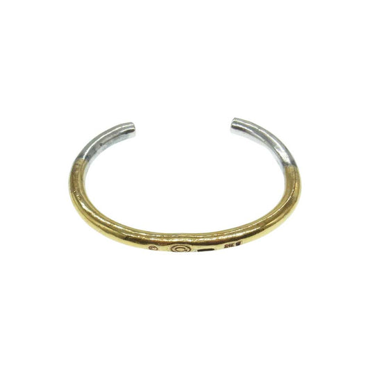 GABOR ガボール BG-81 ギャランティ付属 ガボラトリーホールディング Pure Gold Wrap Wire O-Ring Bangle ピュアゴールド ラップ ワイヤー 4.5mm バングル シルバー系 ゴールド系【中古】