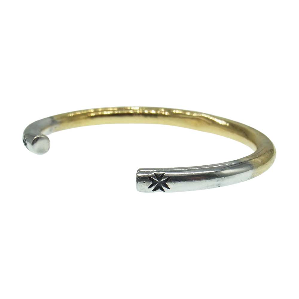GABOR ガボール BG-81 ギャランティ付属 ガボラトリーホールディング Pure Gold Wrap Wire O-Ring Bangle ピュアゴールド ラップ ワイヤー 4.5mm バングル シルバー系 ゴールド系【中古】