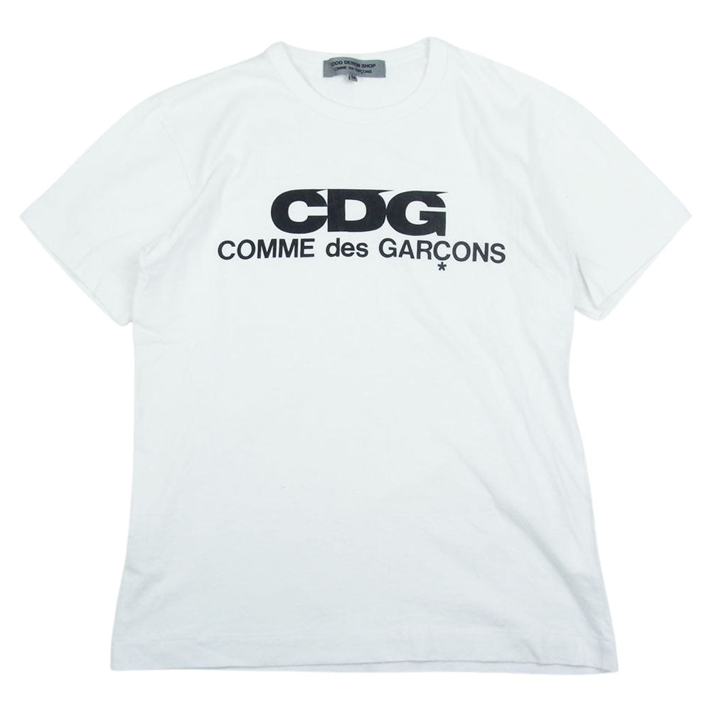 COMME des GARCONS コムデギャルソン IH-T009 GOOD DESIGN SHOP グッドデザインショップ CDG ロゴプリント 半袖 Tシャツ ホワイト系 M【中古】