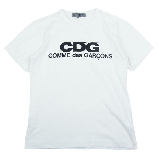 COMME des GARCONS コムデギャルソン IH-T009 GOOD DESIGN SHOP グッドデザインショップ CDG ロゴプリント 半袖 Tシャツ ホワイト系 M【中古】