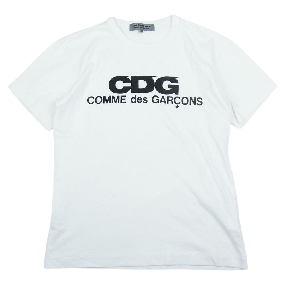 ブラックコムデギャルソン Tシャツ　プリント　半袖　L CDG カットソー.