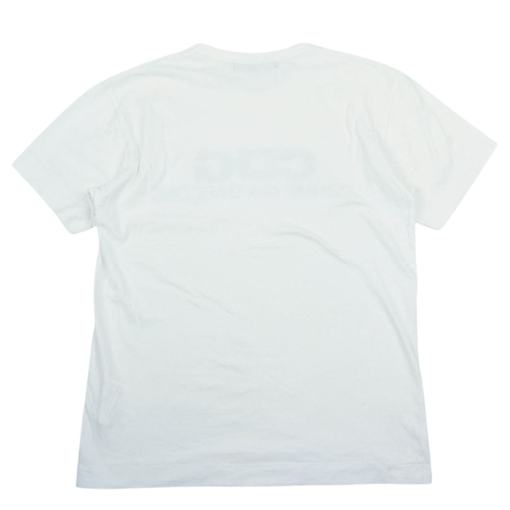 COMME des GARCONS コムデギャルソン IH-T009 GOOD DESIGN SHOP グッドデザインショップ CDG ロゴプリント 半袖 Tシャツ ホワイト系 M【中古】