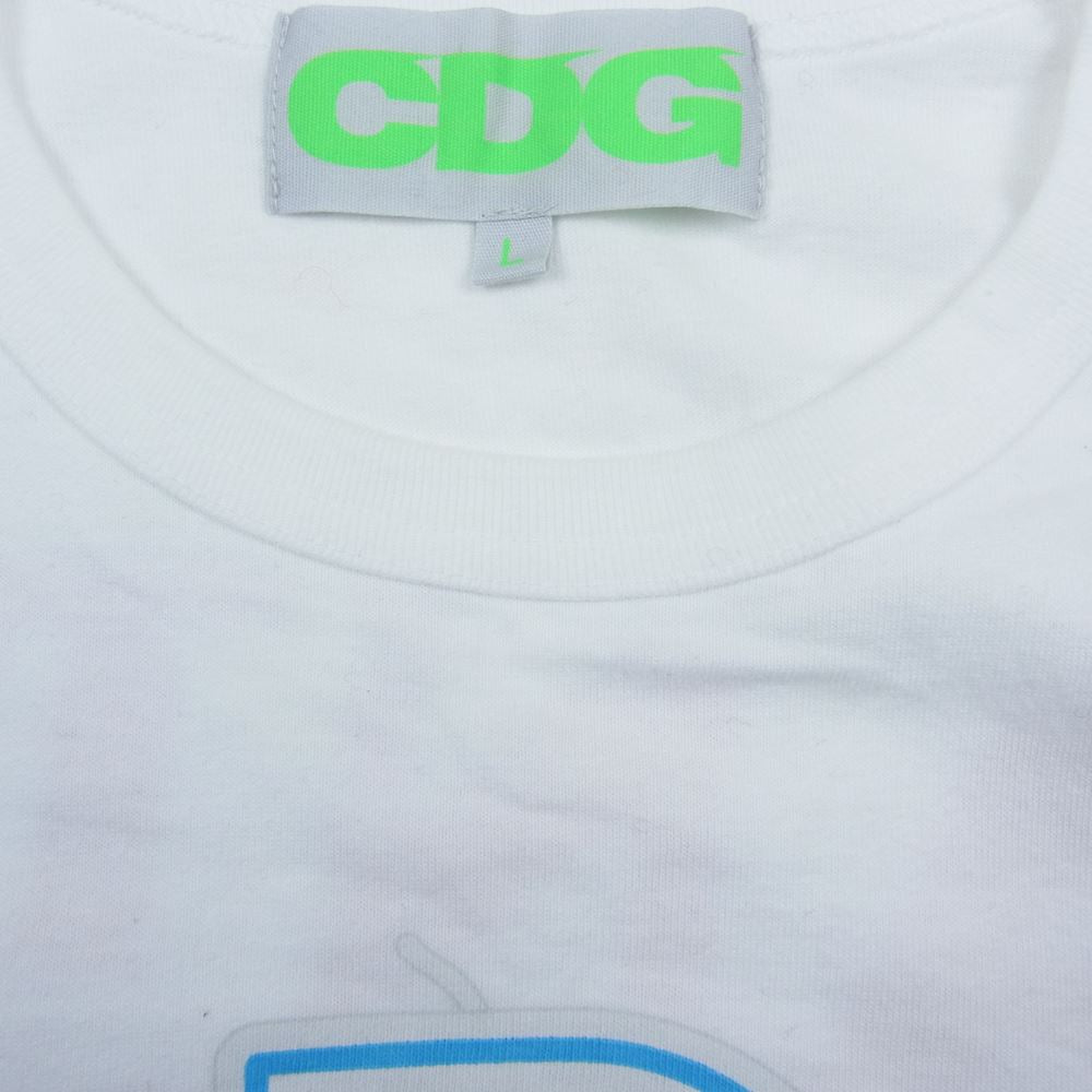 COMME des GARCONS コムデギャルソン 18SS OA-T008 Anti Social Social Club アンチソーシャルソーシャルクラブ CDG ロゴプリント 半袖 Tシャツ ホワイト系 L【中古】