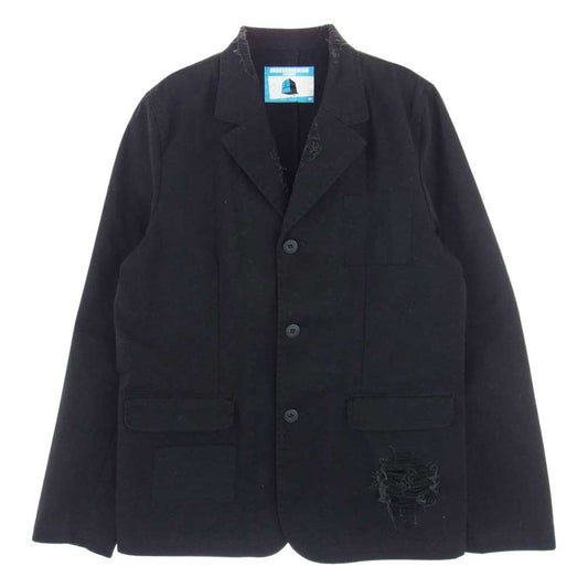 UNDERCOVER アンダーカバー 97AW J244 UNDERCOVERISM アンダーカバイズム デストロイ加工 テーラードジャケット ブラック系 M【中古】