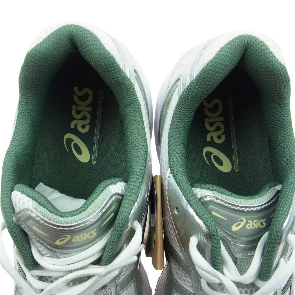 asics アシックス 1201a019-107 GEL-KAYANO 14 ゲル カヤノ スニーカー ホワイト系 シルバー系 グリーン系 27.5cm【新古品】【未使用】【中古】