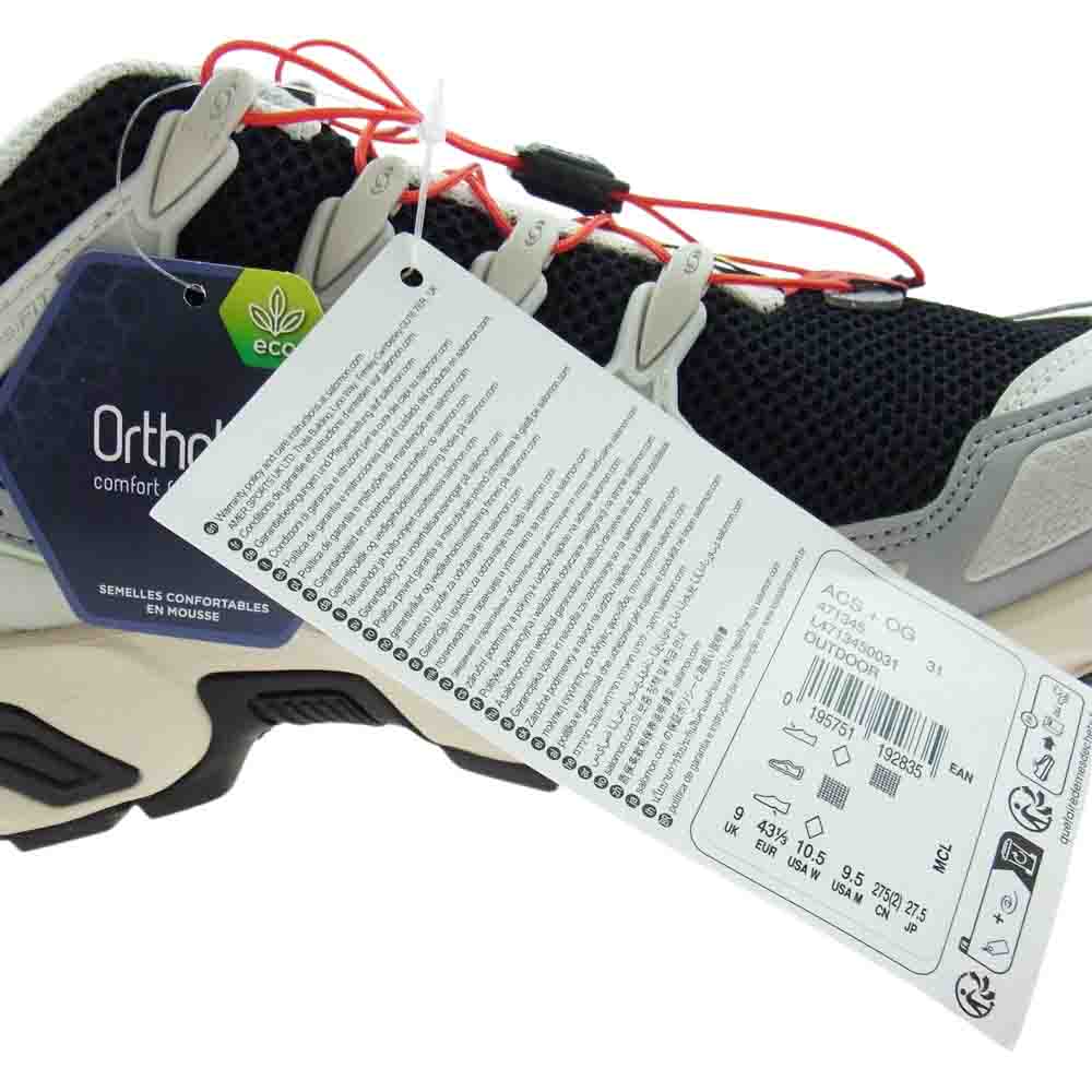 サロモン L47134500 ACS+OG スニーカー ランニングシューズ マルチカラー系 27.5cｍ【極上美品】【中古】