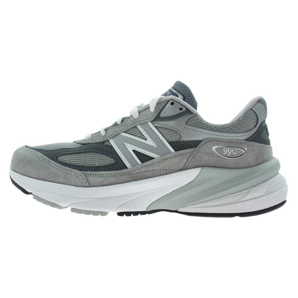NEW BALANCE ニューバランス M990GL6 990V6 GRAY グレー スニーカー ランニングシューズ グレー系 27.5cm【新古品】【未使用】【中古】