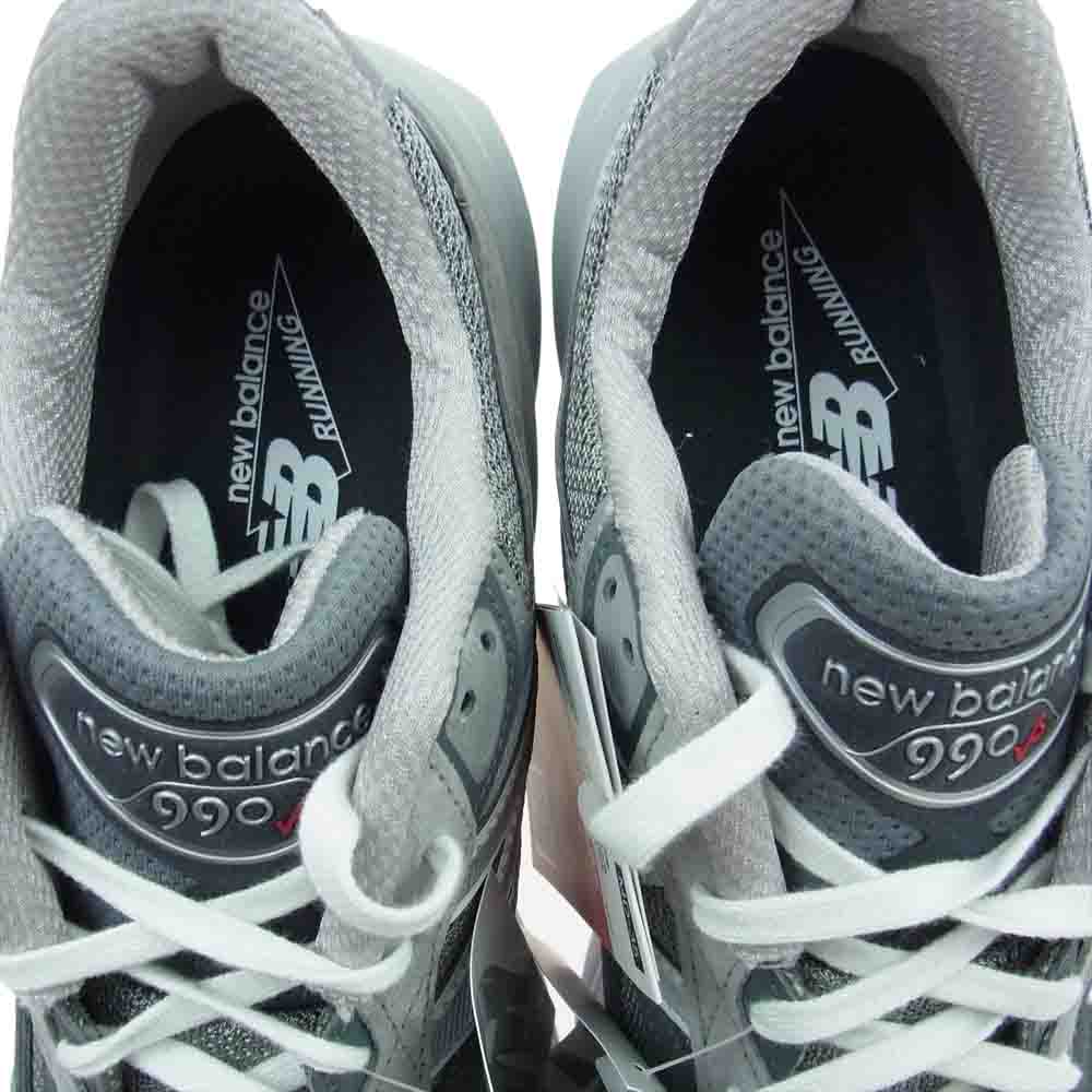 NEW BALANCE ニューバランス M990GL6 990V6 GRAY グレー スニーカー ランニングシューズ グレー系 27.5cm【新古品】【未使用】【中古】