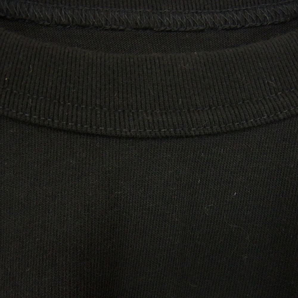 Sacai サカイ 22SS 22-05979 シースルー ナイロン切替 ドローコード クルーネック 半袖 Tシャツ ブラック系 2【中古】