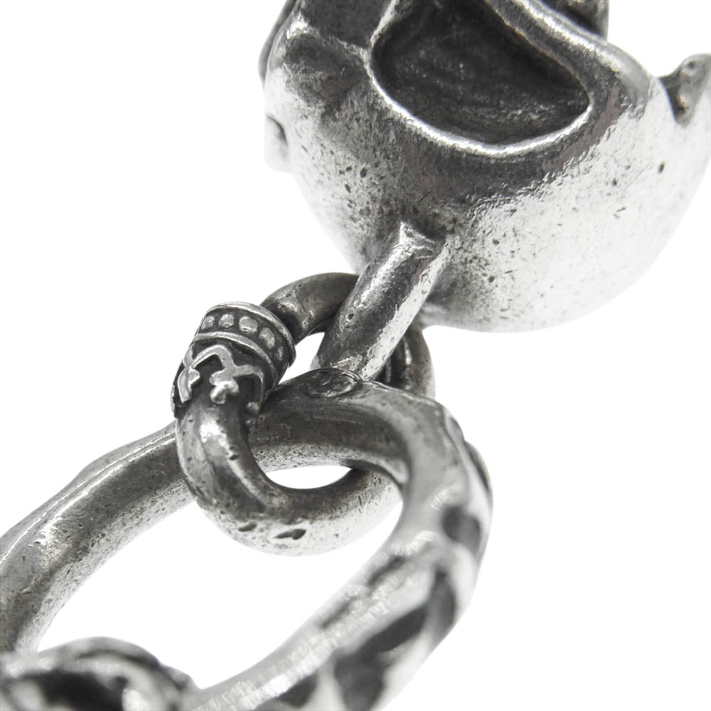 GODSIZE ゴッドサイズ ライオンヘッド スカル ペンダントトップ シルバー系【中古】