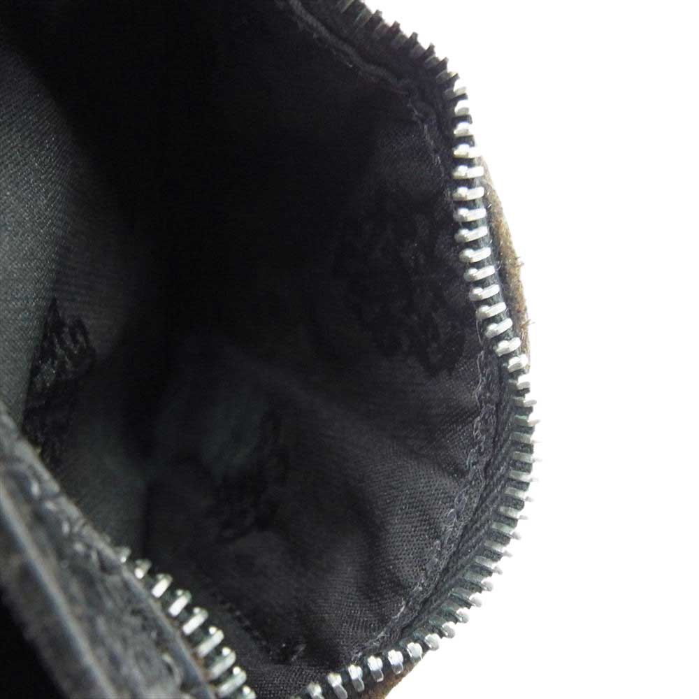 CHROME HEARTS クロムハーツ（原本無） 3 FOLD WALLET クロスボールボタン スリーフォールド コンパクト ウォレット 財布 ブラック系【中古】