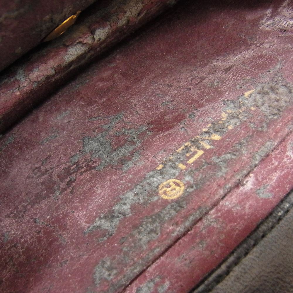 CHANEL シャネル ゴールド金具 マトラッセ フラップ チェーン ウォレット ショルダーバッグ ブラック系【中古】