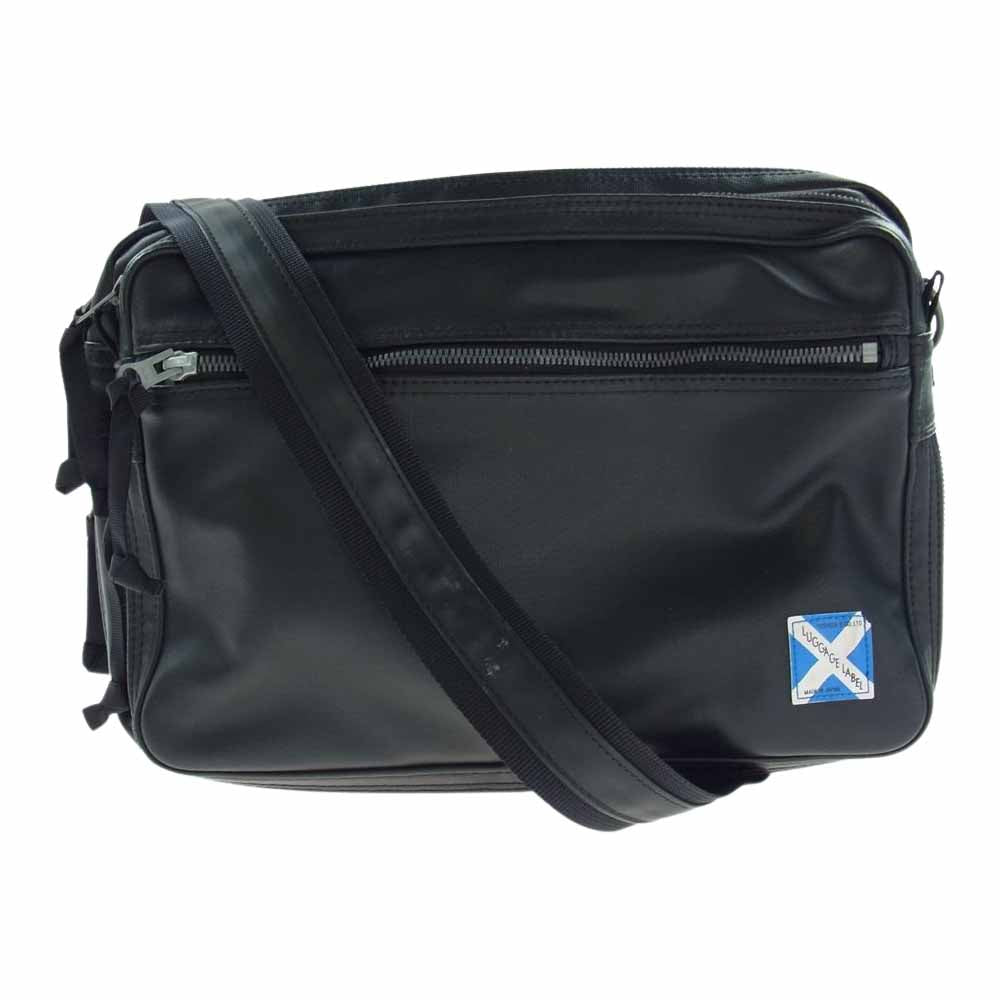 LUGGAGE LABEL ラゲッジレーベル NEW LINER ニューライナー ショルダー バッグ ブラック系【中古】
