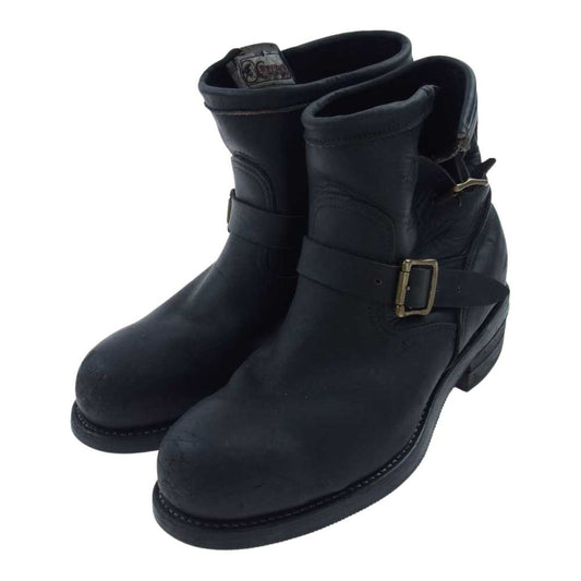 Chippewa チペワ SHORT ENGINEER BOOTS ショート エンジニア ブーツ ブラック系 表記なし【中古】