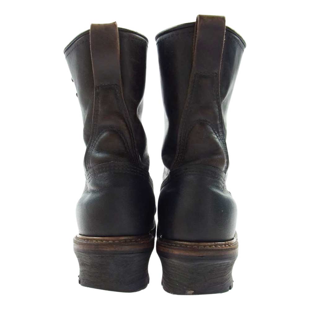 RED WING レッドウィング 2218 茶芯 PT91 プリント羽タグ Logger ロガー ブーツ ダークブラウン系 US9D【中古】