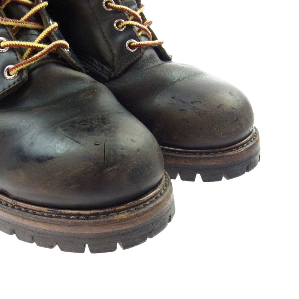 RED WING レッドウィング 2218 茶芯 PT91 プリント羽タグ Logger ロガー ブーツ ダークブラウン系 US9D【中古】