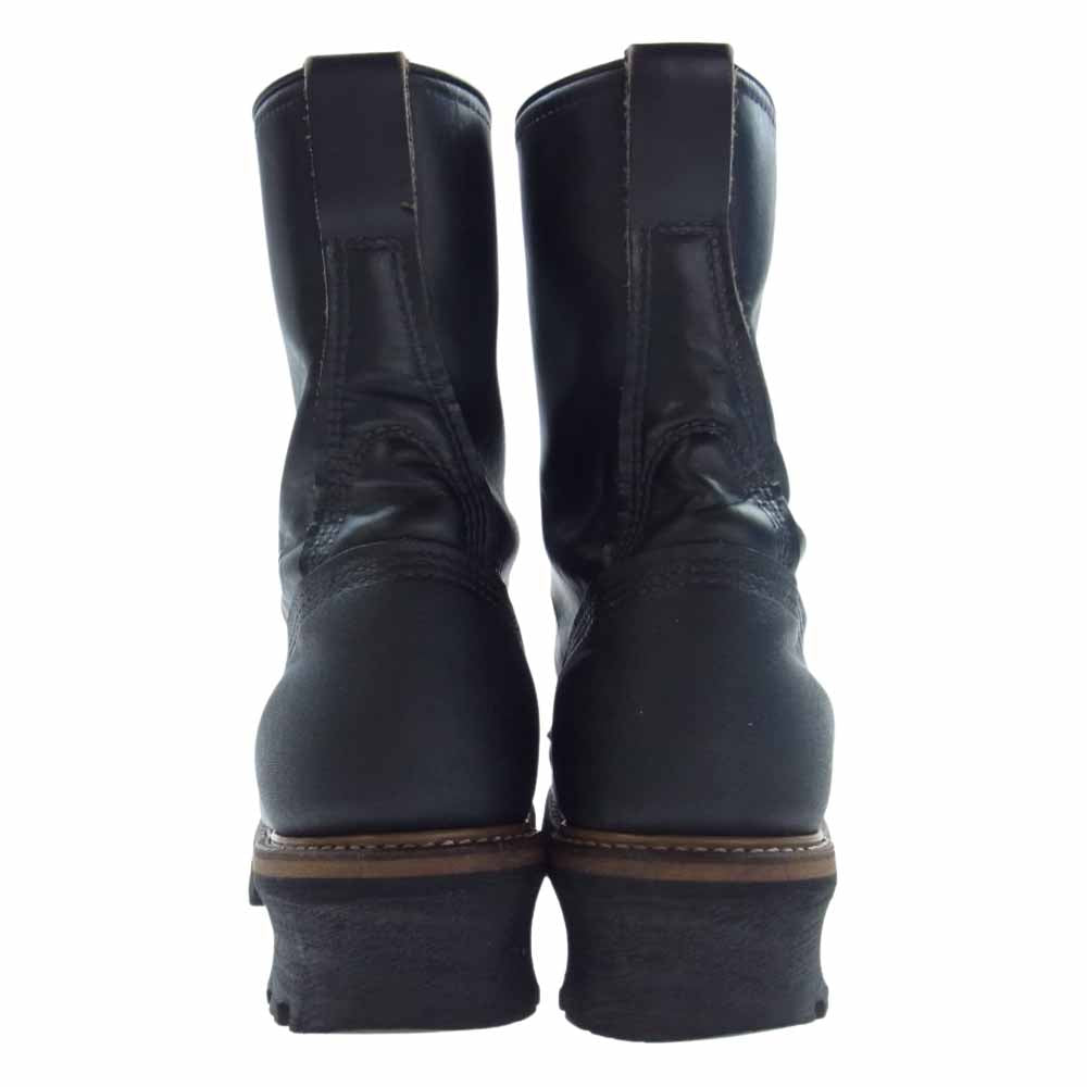 RED WING レッドウィング 2218 PT91 プリント羽タグ Logger ロガー ブーツ ブラック系 US8.5D【中古】