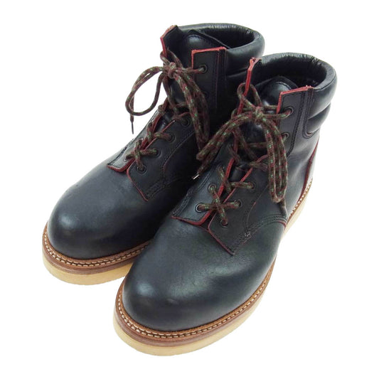 MADE IN GM JAPAN メイドインジーエムジャパン SHANTii good for you レースアップ ワーク ブーツ ブラック系 25cm【中古】
