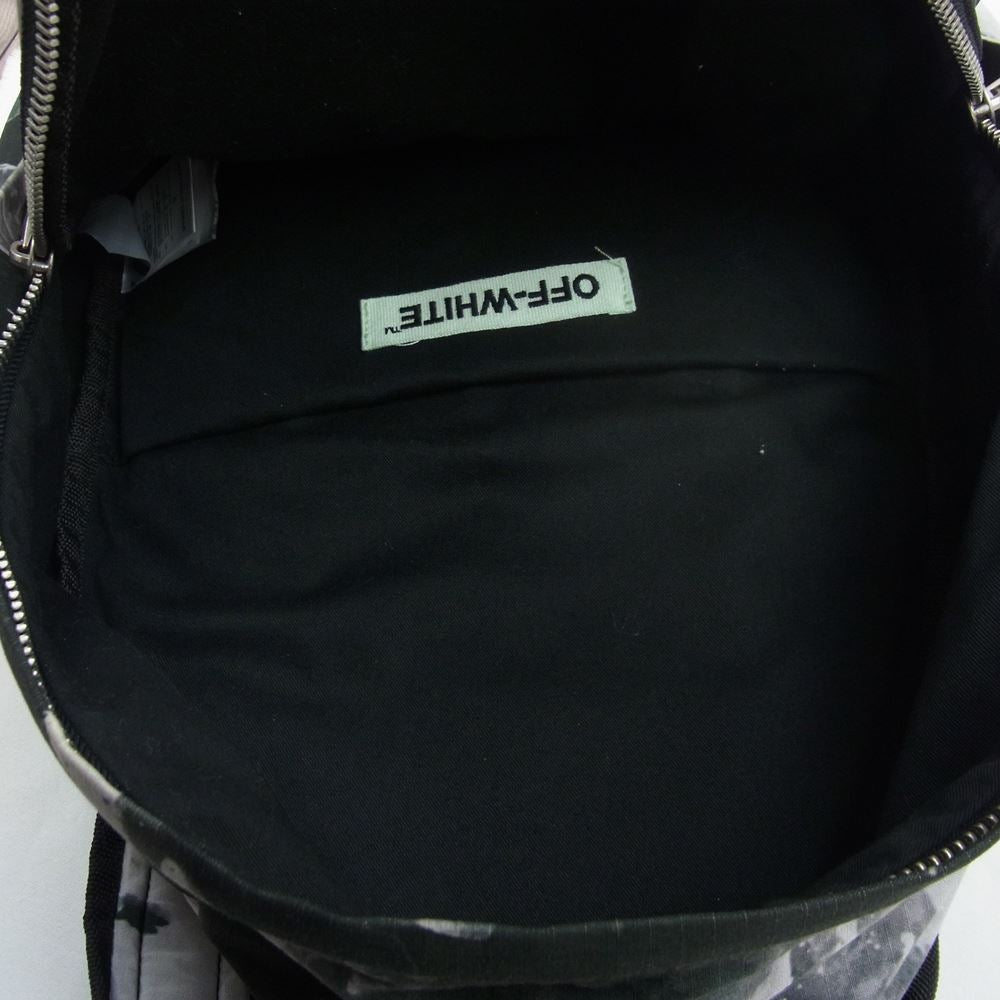 OFF-WHITE オフホワイト 国内正規品 イーストランドタグ DIAG BACKPACK ダイアゴナル タイダイ バックパック リュック ブラック系【中古】