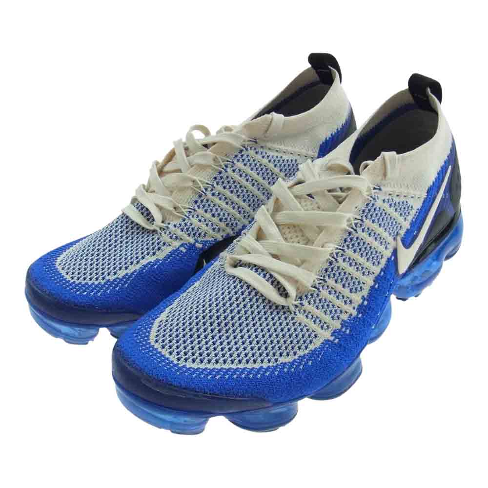 NIKE ナイキ 942842-204 AIR VAPORMAX FLYKNIT 2 エアヴェイパーマックス フライニット ローカット スニーカー ブルー系 27.5cm【中古】